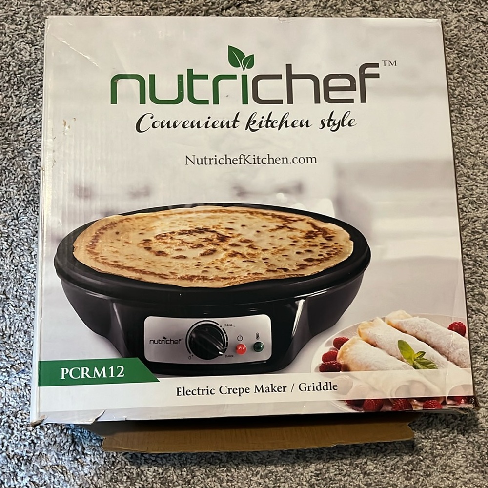 Nutrichef electric crepe maker